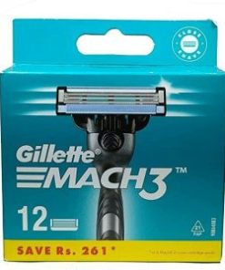 Gillette Mach 3 Manual Shaving Razor Blades (Cartridge) 12s pack