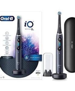 Oral B iO8 Black Ultimate Clean Electric Toothbrush with a Travel Case