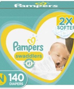 Diapers Newborn/Size 0 (< 10 lb), 140 Count - Pampers Swaddlers Disposable Baby Diapers, Enormous Pack (Packaging May Vary)