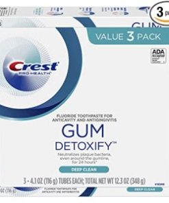 Crest Gum Detoxify Deep Clean Toothpaste Triple Pack, 12.3 Ounce