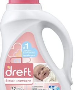 Dreft 2x Ultra Baby Laundry Detergent for High Efficiency Machines Liquid 32 Loads, 50-Ounce