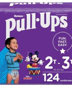 Pull-Ups Learning Designs Potty Training Pants for Boys, Size 2T-3T (18-34 Pounds), 124 Count, One Month Supply (Packaging May Vary)