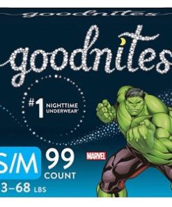 Goodnites Bedwetting Underwear for Boys, Small/Medium (38-65 lb.), 99 Ct, Stock Up Pack (Packaging May Vary)