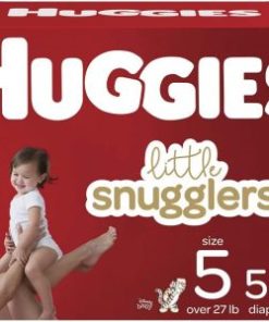 Baby Diapers Size 5, 58 Ct, Huggies Little Snugglers