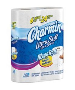 Charmin Ultra Soft Toilet Paper 6 Mega Rolls