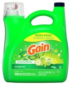 Gain + Aroma Boost Liquid Laundry Detergent, Original Scent, 107 Loads, 154 fl oz