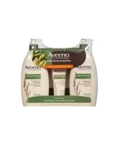 Aveeno Daily Moisturizing Lotion (18 Fluid Ounce, 2 Pack with 2.5 Ounce Tube)