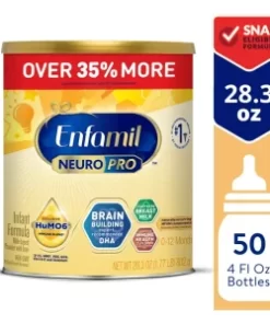 Enfamil NeuroPro Baby Formula, Triple Prebiotic Immune Blend with 2’FL HMO & Expert Recommended Omega-3 DHA, Inspired by Breast Milk, Non-GMO, Powder Can, 28.3 Oz