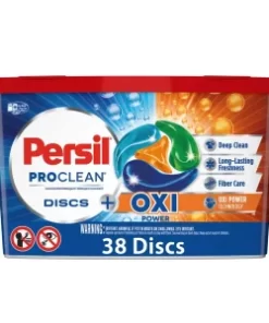 Persil Discs Laundry Detergent Pacs, Oxi, 38 Count