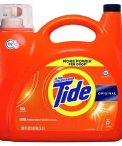 Tide Ultra Concentrated Liquid Laundry Detergent, Original, 158 loads, 208 fl oz, HE Compatible