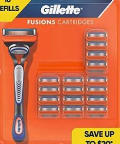 Gillette Fusion5 Men’s Razor Blade Refills, 16 Cartridges