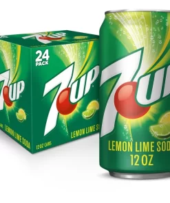 7UP Caffeine Free Lemon Lime Soda Pop, 12 fl oz, 24 Pack Cans