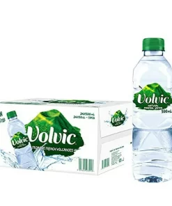 Volvic Natural Spring Water, 500ml- Bottles (Pack of 24)