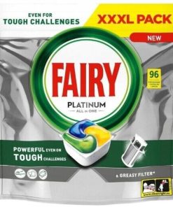 FAIRY PLATINUM ALL IN ONE Geschirrspülmaschinen-Tabs LEMON 96