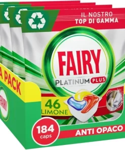 Fairy Platinum Dishwasher Capsules 184 Tabs Household Pods Hygiene Dishwasher
